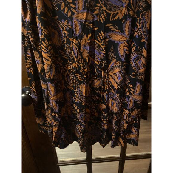 Free People Hello Lover Floral Tunic Dress Top/Mini Noir Combo Womens Sz S Boho - Picture 6 of 8